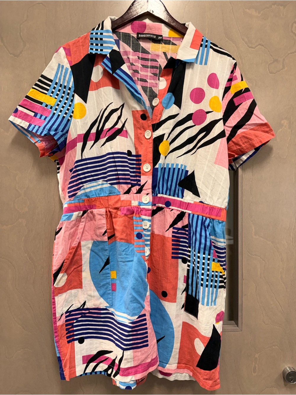 Dangerfield Women’s Geometric Print Playsuit/Romper AUS 20/US 16
